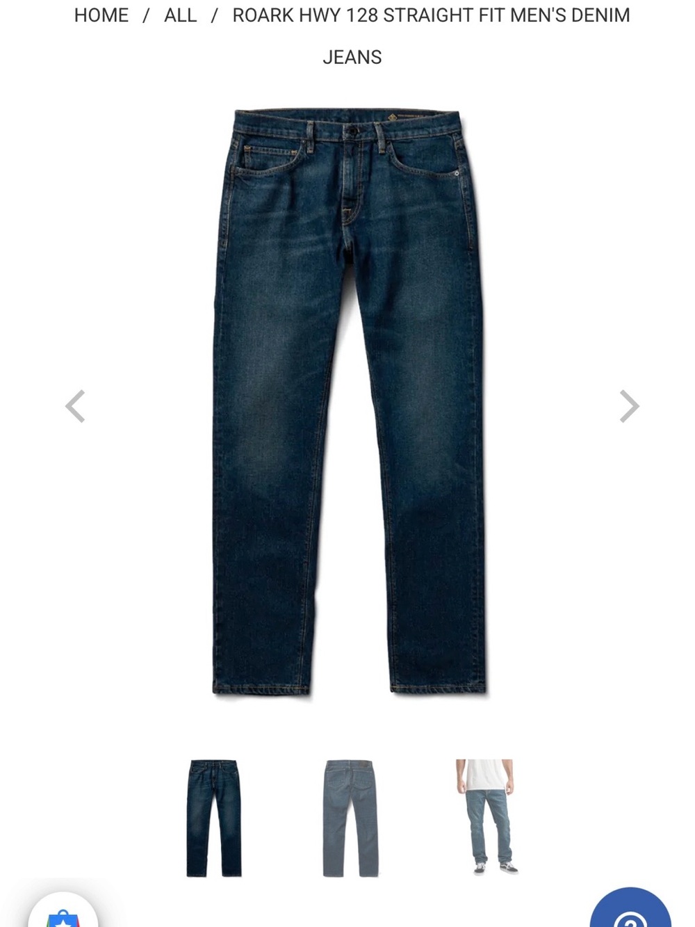 Roark Men's Hwy 128 Straight Jeans